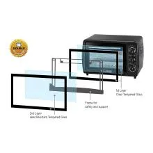 BLACK+DECKER 19 Litre Double Glass Multifunction Toaster Oven With Rotisserie (TRO19RDG-B5)