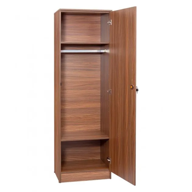 Billy Single Door Wardrobe - Cairo Walnut - LF-BILLY-SW-CRW-S