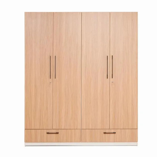 Daisy Wardrobe - Sahara Walnut & White (LF-DAISY-4WD-SWW-S)