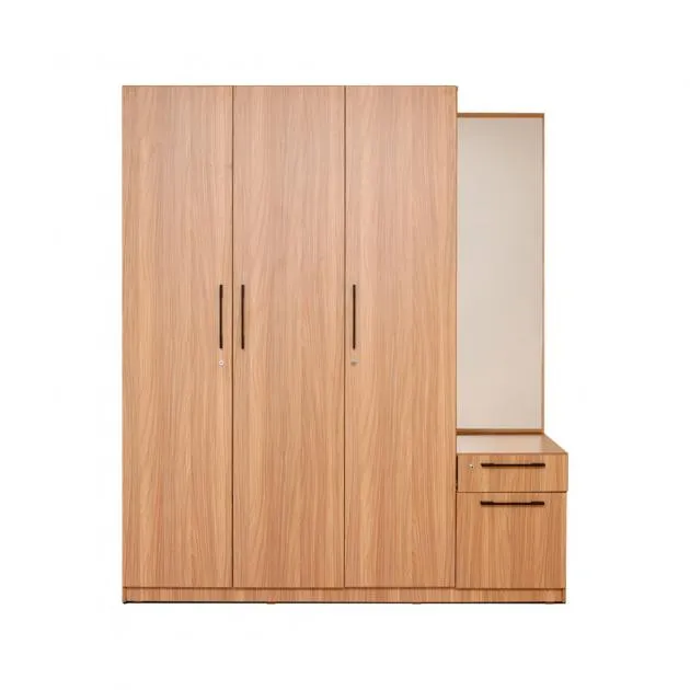 Ruby Wardrobe - Sahara Walnut (LF-RUBY-3WD-SHW-S)