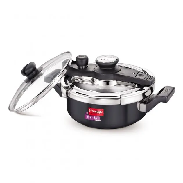 Prestige Svachh No mess Pressure Cooker Hard Anodised 3L