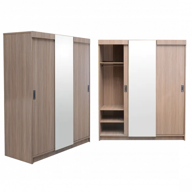 Montana Slide Door Wardrobe - Sahara Walnut