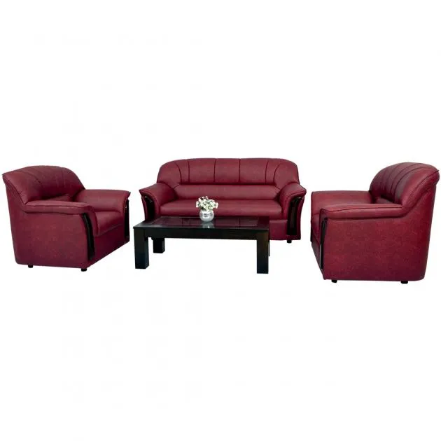 Nobel Sofa - Maroon PVC