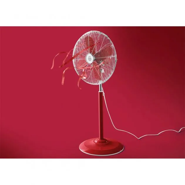 Swan Retro 16 Inch Stand Fan (Red)