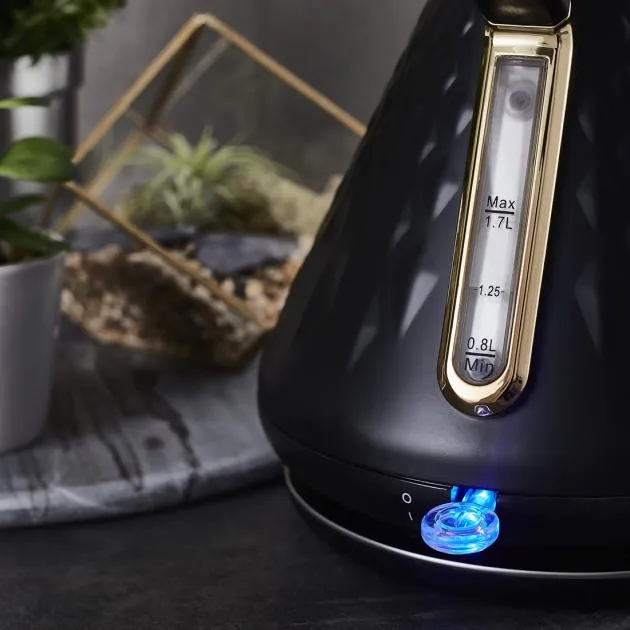 Swan Gatsby Pyramid Kettle (Black)