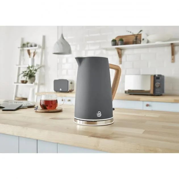 Swan 1.7L Nordic Style Cordless Kettle 3000W (Grey)