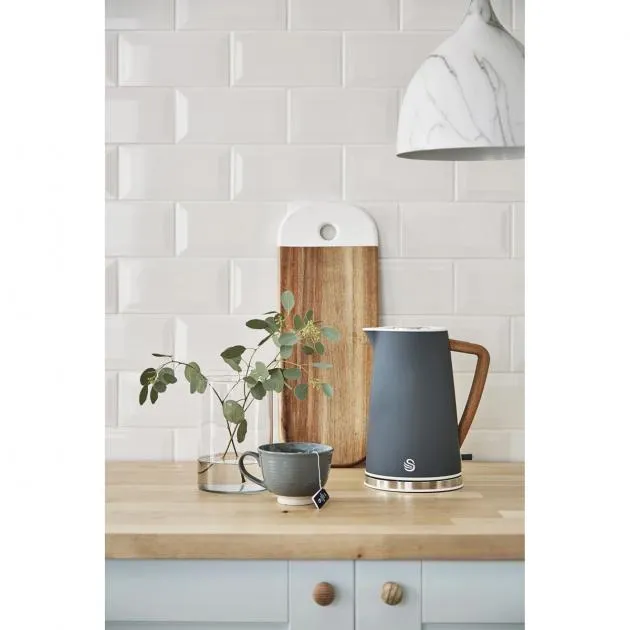 Swan 1.7L Nordic Style Cordless Kettle 3000W (Grey)