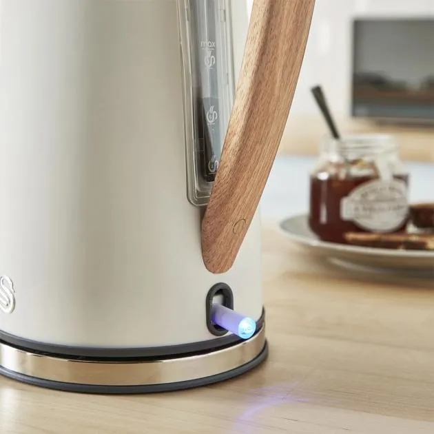 Swan 1.7L Nordic Style Cordless Kettle 3000W (White)