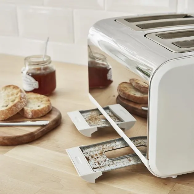 Swan 4 Slice Nordic Style Toaster 1500W (White)