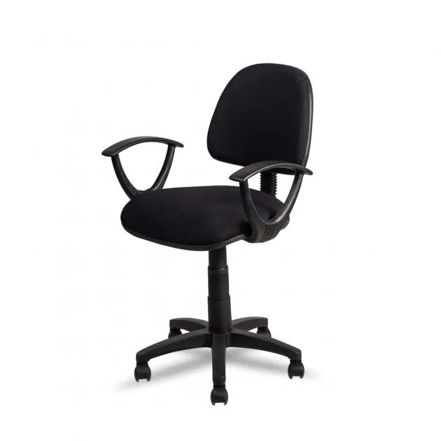 Fabric Typist Chair T009-BL-S - Black