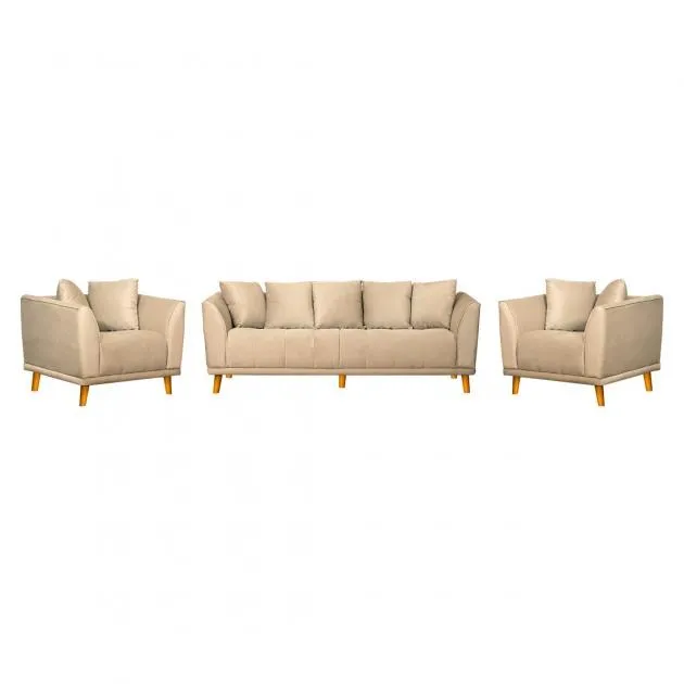 Triton Sofa Three Seater And 2 x Single Seaters (Beige) (WF-TRITON-06-S)