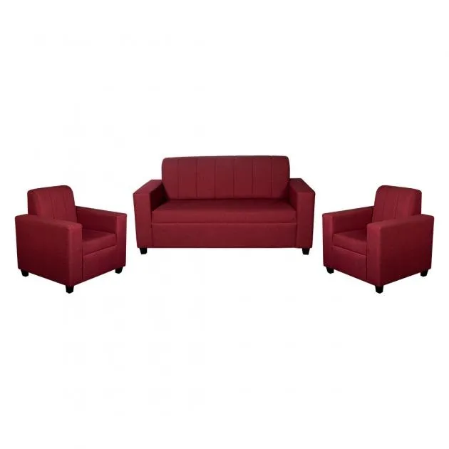 Monaco Sofa Maroon Fabric