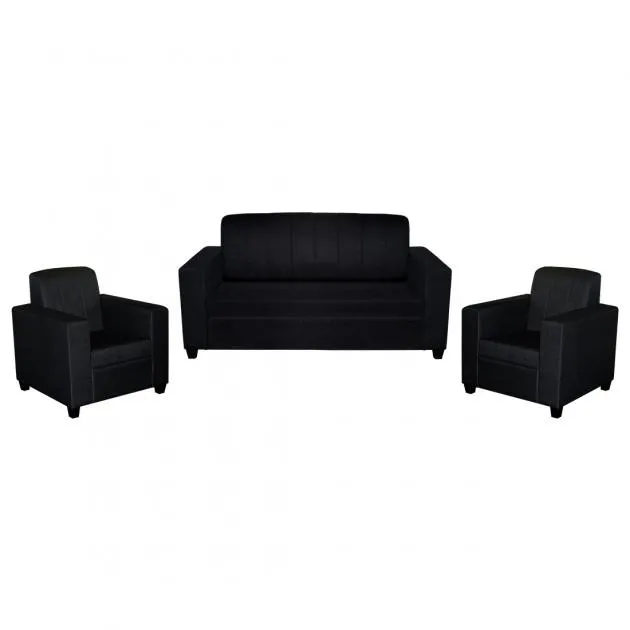 Monaco Sofa Black Fabric