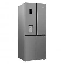 BekoÃ‚Â HarvestFresh Fridge Freezer GNE480EC3DVX - Stainless Steel