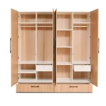 Daisy Wardrobe - Sahara Walnut & White (LF-DAISY-4WD-SWW-S)