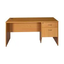LEO Office Table 150x75x75 With Drawer & Cupboard (Beech)