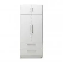Oregon Wardrobe - LF-ORGN-W4A-WHT - With Inner Drawer