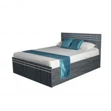 Silvery Queen Size Bed Only - LF-SLVY-BDQ-CLM-S (Cathedral Elm)