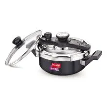 Prestige Svachh No mess Pressure Cooker Hard Anodised 3L