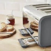 Swan 4 Slice Nordic Style Toaster 1500W (Grey)