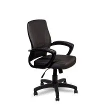 PVC Low Back Chair L021-BL-S - Black