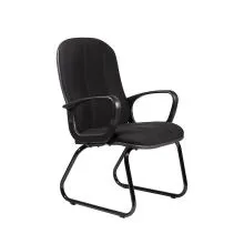 Fabric Mid Back Visitor Chair V003-BL-S - Black