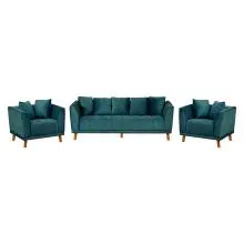Triton Sofa Three Seater And 2 x Single Seaters (Blue) (WF-TRITON-05-S)