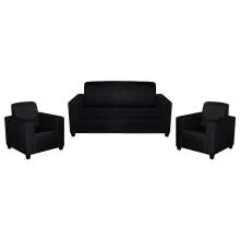Monaco Sofa Black Fabric