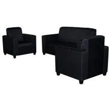 Monaco Sofa Black Fabric