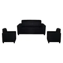Monaco Sofa Black Fabric
